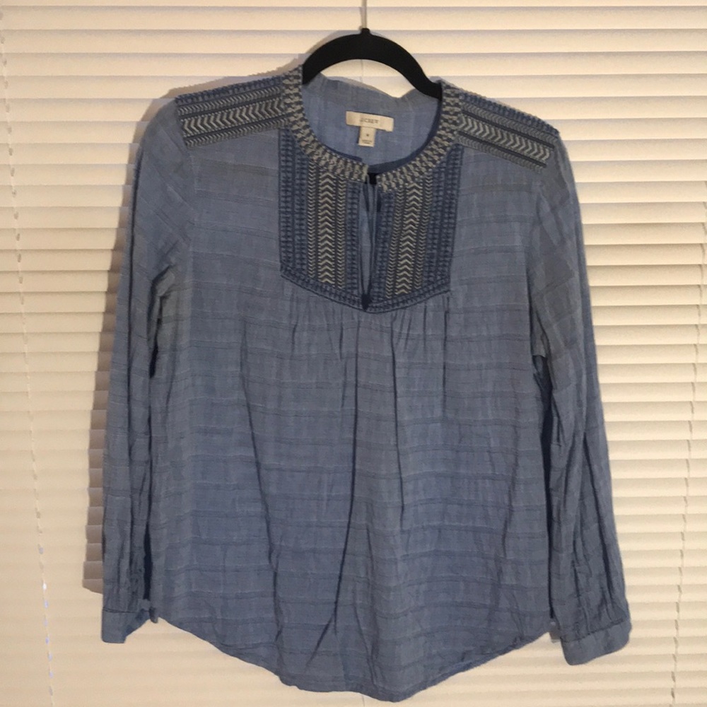 J Crew peasant blouse